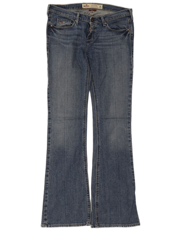 Damskie jeansy rozkloszowane Hollister US 3 Small W30 L31 Niebieskie bawełniane