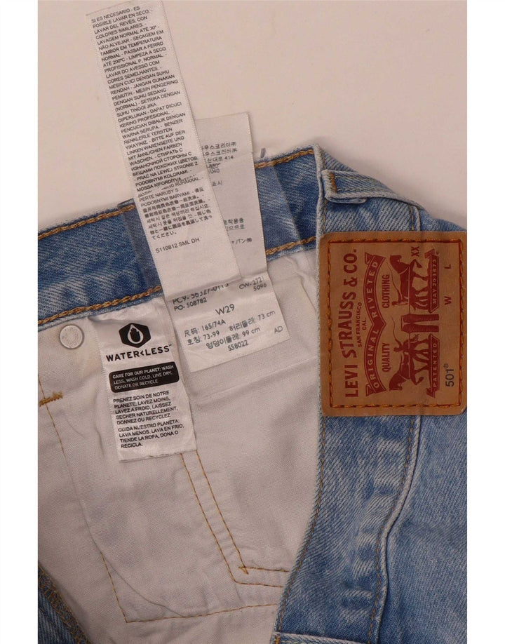 Damskie spodnie dżinsowe Levi's 501 W29 Średnioniebieskie bawełniane