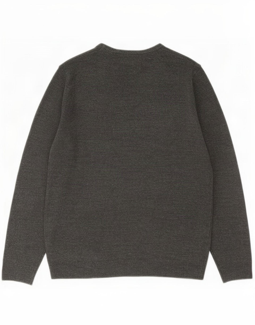 Marks & Spencer Męski sweter z dekoltem w kształcie litery V, duży, szary, kaszmirowy