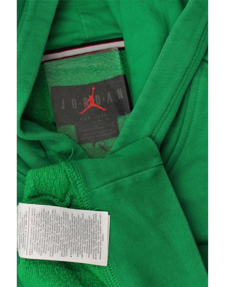 Męski sweter z kapturem Jordan, średni zielony, bawełniany