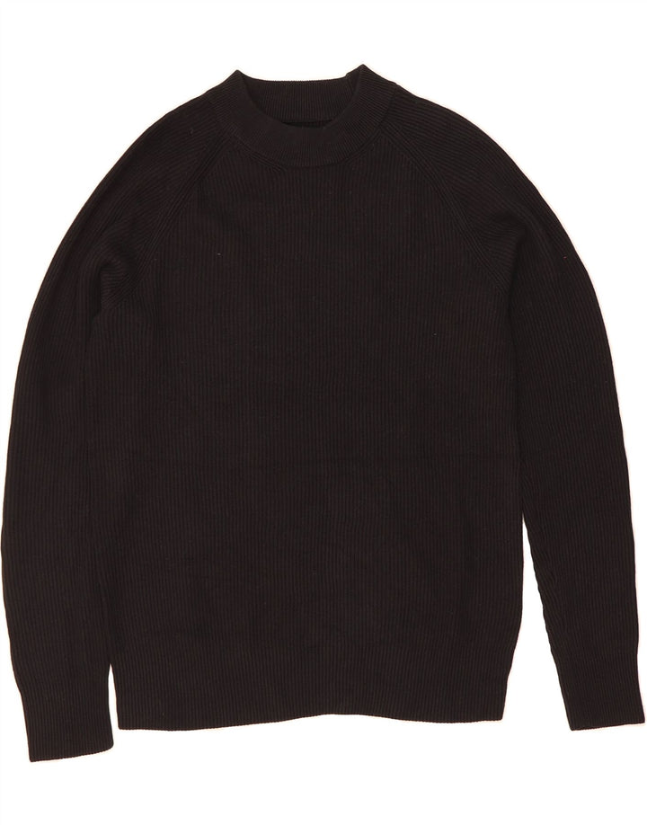 JACK & JONES Mens Crew Neck Jumper Sweater Large Black Cotton Vintage Jack & Jones and Second-Hand Jack & Jones from Messina Hembry 