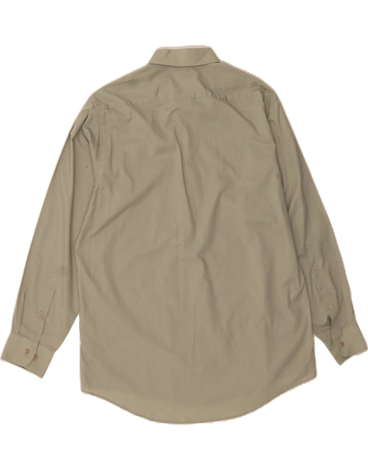 PIERRE CARDIN Mens Shirt Size 16 1/2 Large Grey Cotton Vintage Pierre Cardin and Second-Hand Pierre Cardin from Messina Hembry 