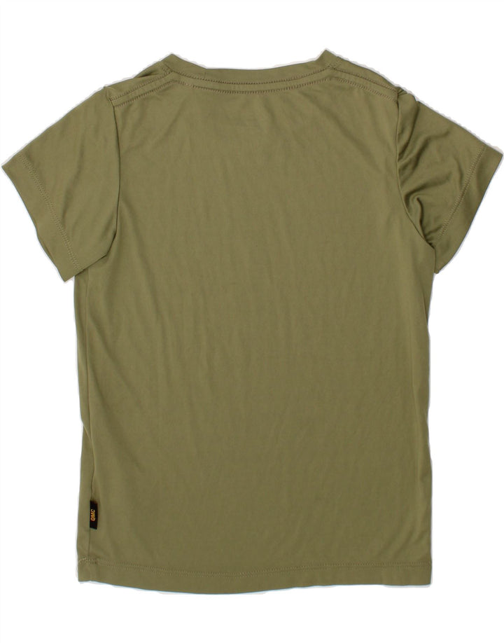 JACK WOLFSKIN Boys Graphic T-Shirt Top 5-6 Years Green Polyester Vintage Jack Wolfskin and Second-Hand Jack Wolfskin from Messina Hembry 