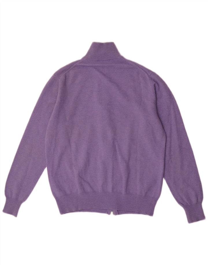 Sweter męski Fred Perry, mały, fioletowy, wełniany