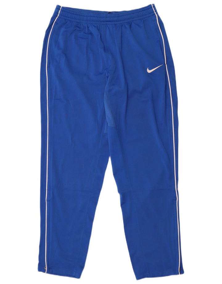 Męskie spodnie dresowe Nike, duże, niebieskie, poliestrowe
