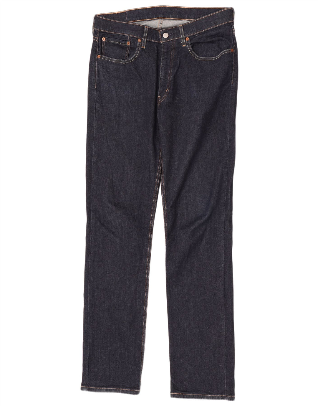 Męskie dżinsy Levi's 514 Straight W34 L34 Granatowa bawełna