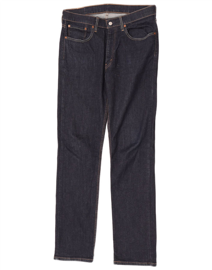 Męskie dżinsy Levi's 514 Straight W34 L34 Granatowa bawełna