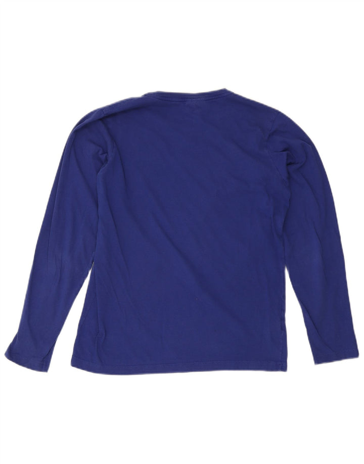 Top chłopięcy Lacoste z długim rękawem 15-16 lat, niebieski, bawełniany