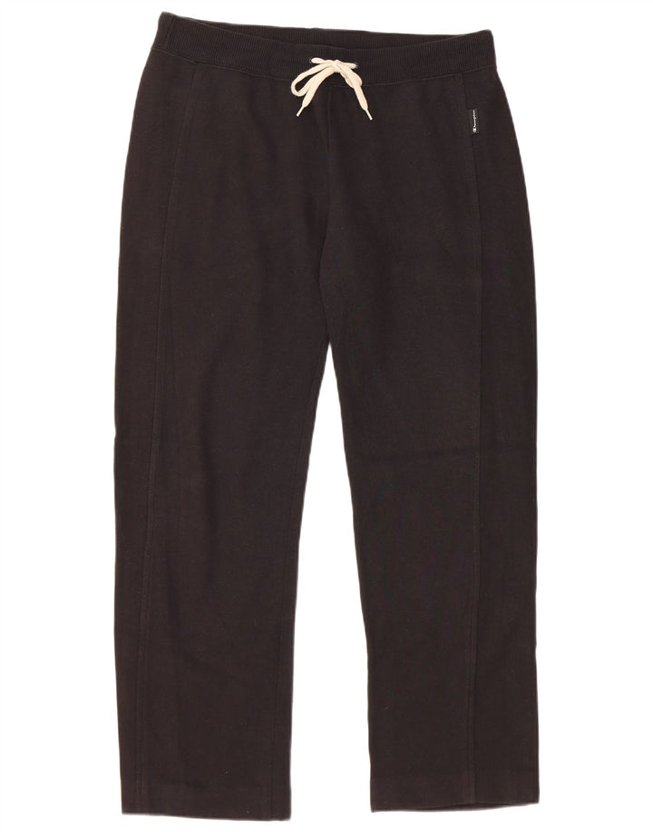 Męskie spodnie dresowe Champion, duże, czarne, bawełniane