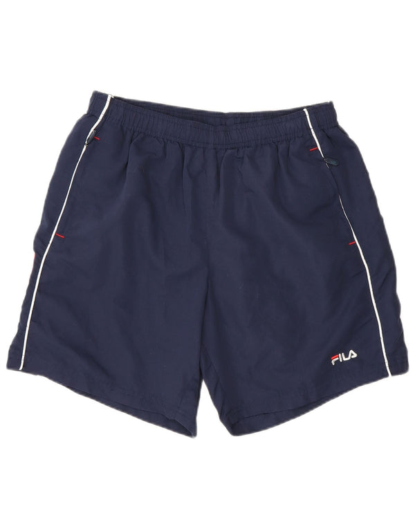 Chłopięce spodenki sportowe Fila z grafiką 13-14 lat XL, granatowe, poliestrowe