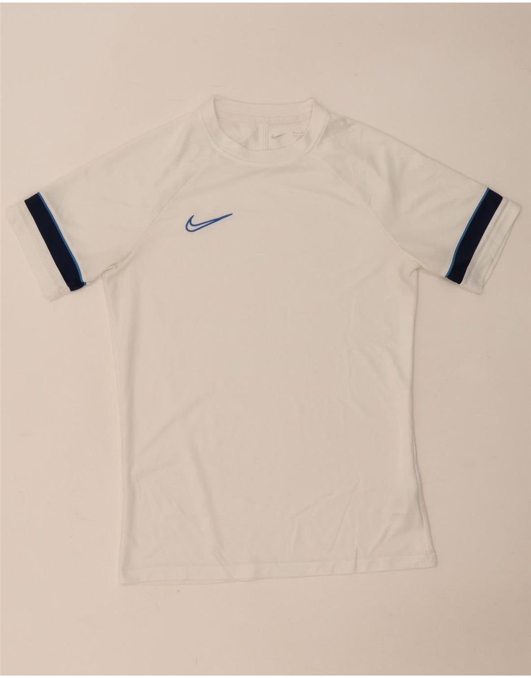 Męski T-shirt NIKE Dri Fit, poliester w kolorze średniej bieli
