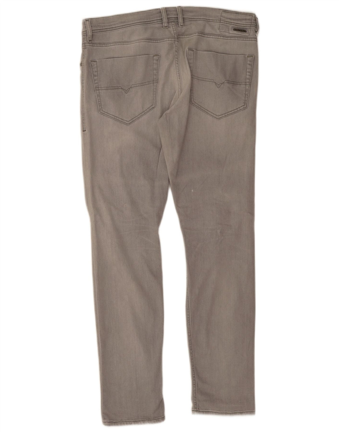 Diesel Męskie Tepphar Distressed Carrot Slim Jeans W36 L32 Szara bawełna