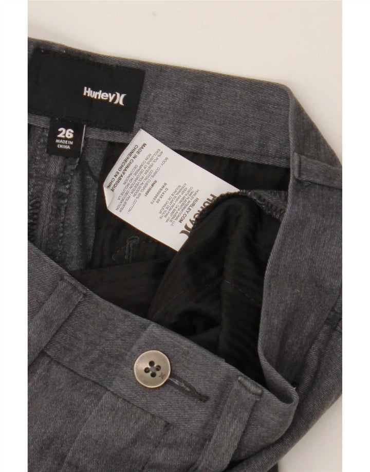 Męskie spodenki chino Hurley W26 XS, szara bawełna