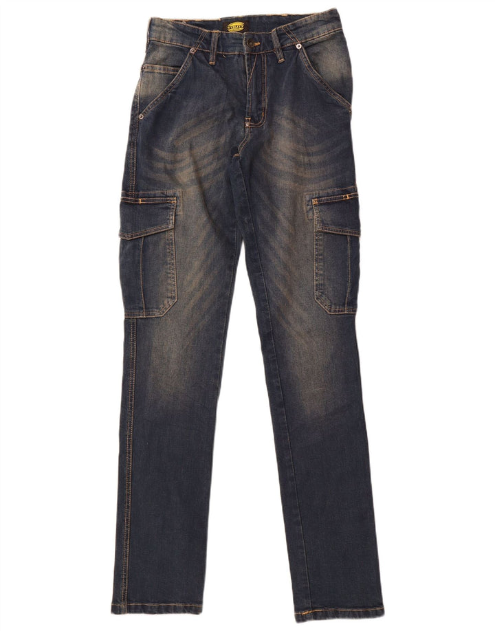 Damskie dżinsy Cargo Slim Diadora W28 L32 Granatowa bawełna