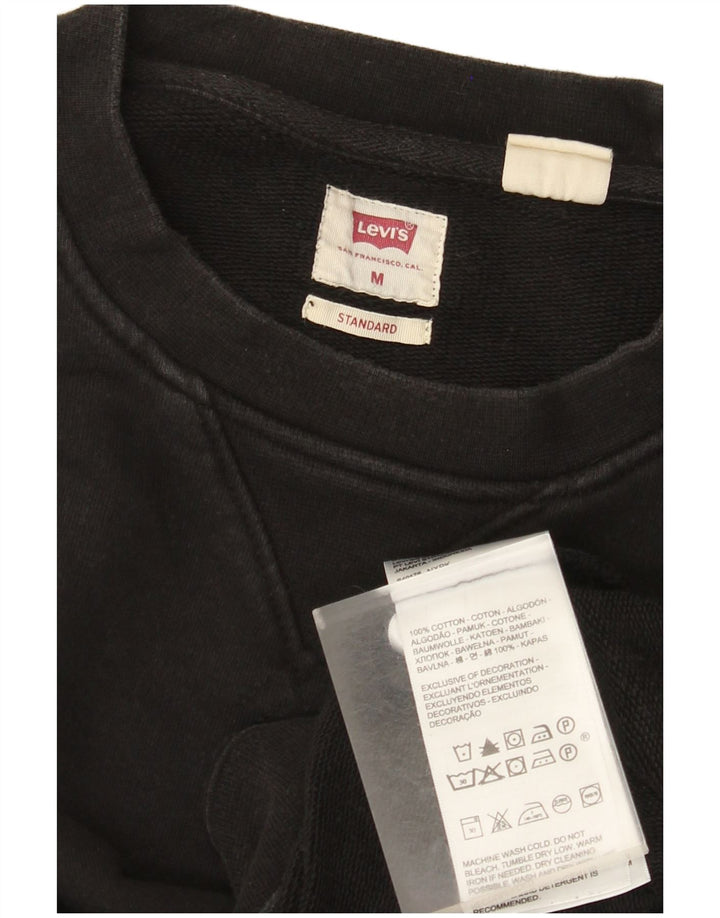 Męski standardowy sweter Levi's, średniej wielkości, czarny, bawełniany