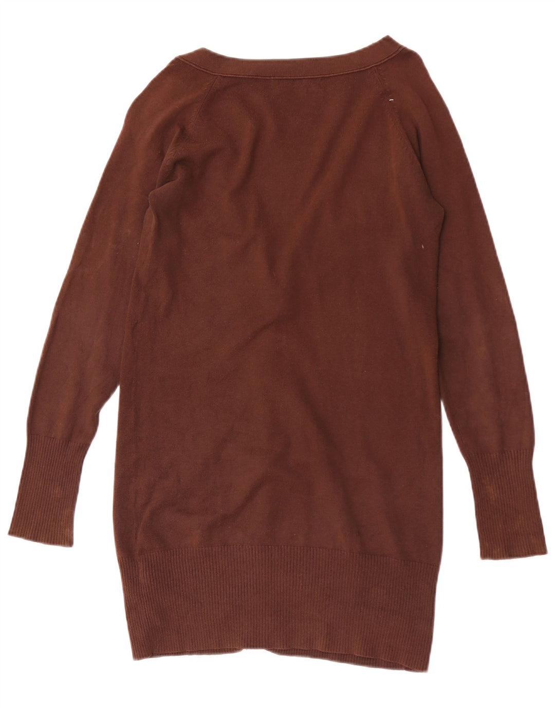 Sweter damski Zara Cardigan UK 12 Średni brązowy bawełniany