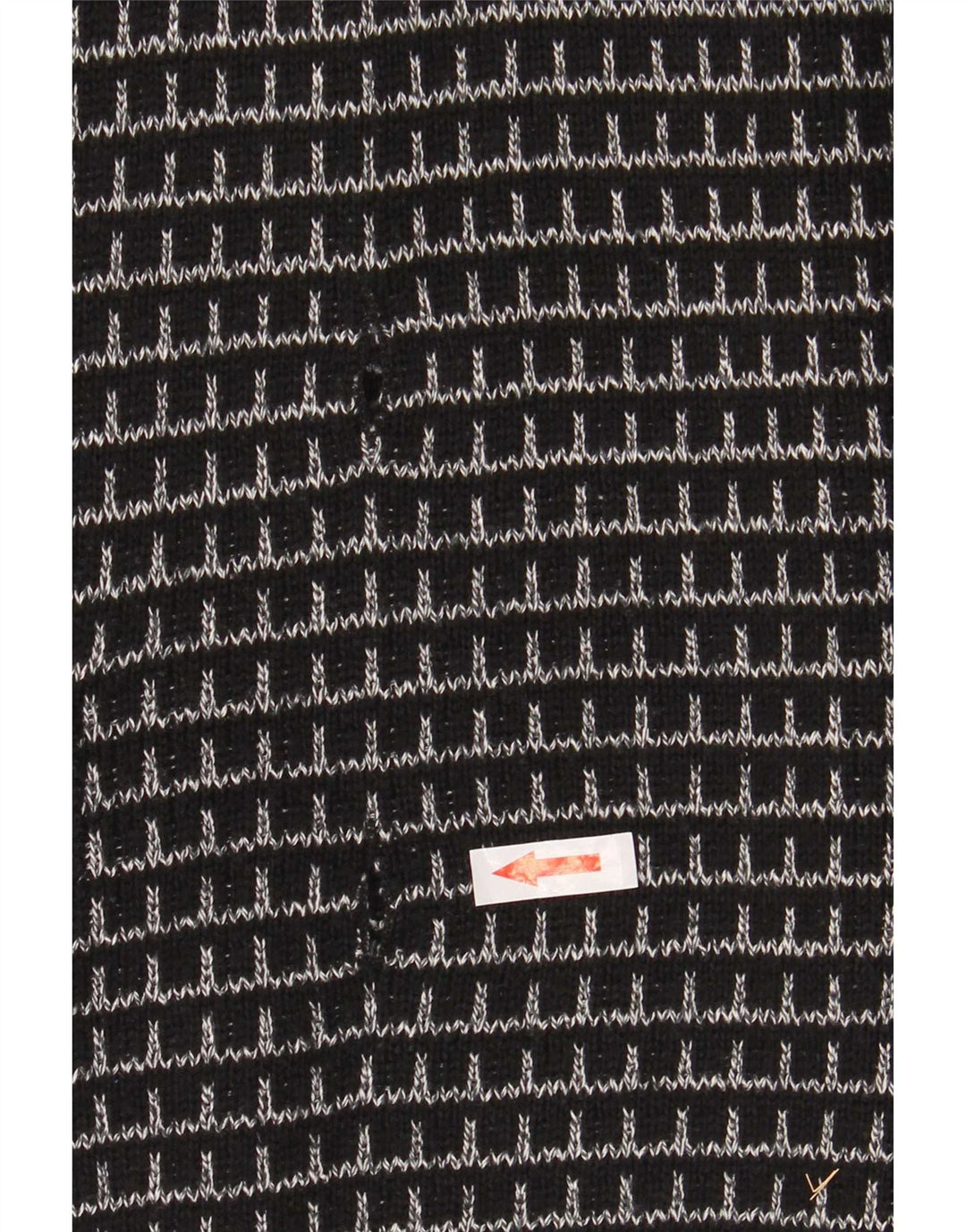 Męski sweter rozpinany Settebello XL w czarną kratkę, akryl