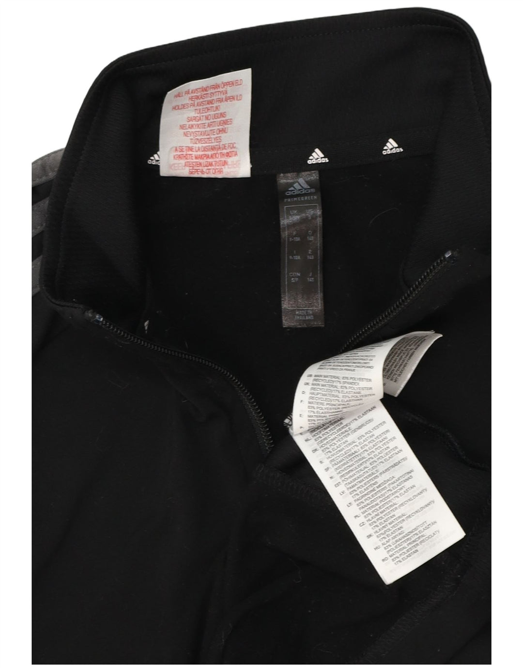 Chłopięcy dres Adidas Aeroready z zamkiem błyskawicznym na szyi, 9-10 lat, czarny