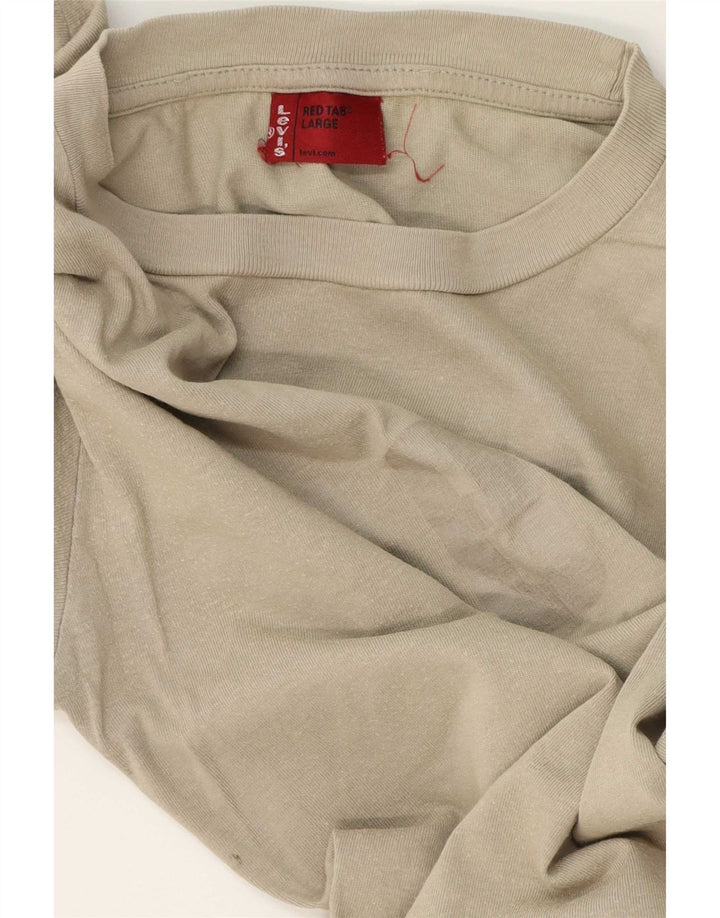 Męski top Levi's z długim rękawem, duży, khaki