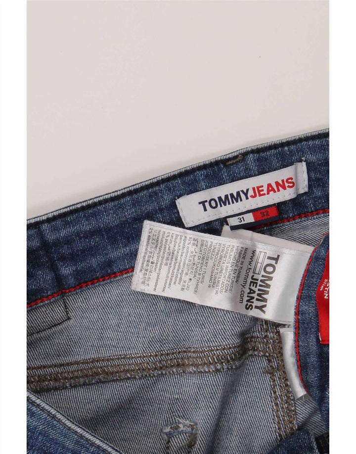 Męskie jeansy slim fit Tommy Hilfiger W31 L32 Niebieskie bawełniane