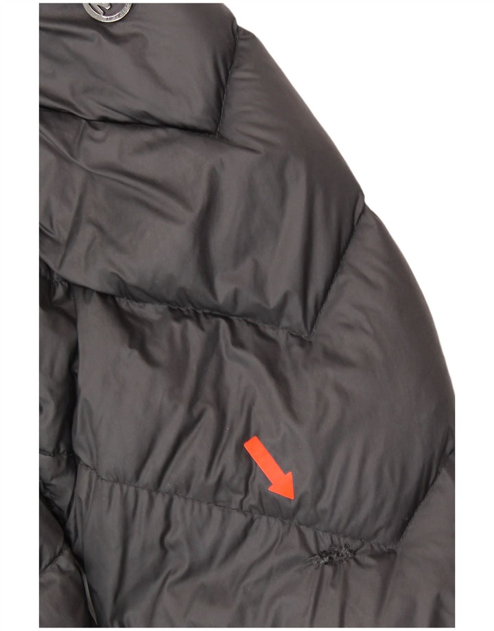 MICHAEL KORS Damski ocieplany płaszcz z kapturem UK 18 XL, szary nylon