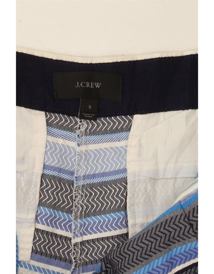 J. CREW Womens Chino Shorts US 6 Medium W32  Blue Striped Vintage J. Crew and Second-Hand J. Crew from Messina Hembry 