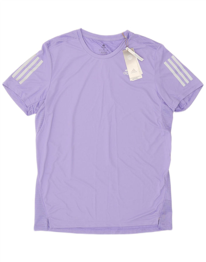 Męska koszulka Adidas Aeroready Top, średni fioletowy poliester