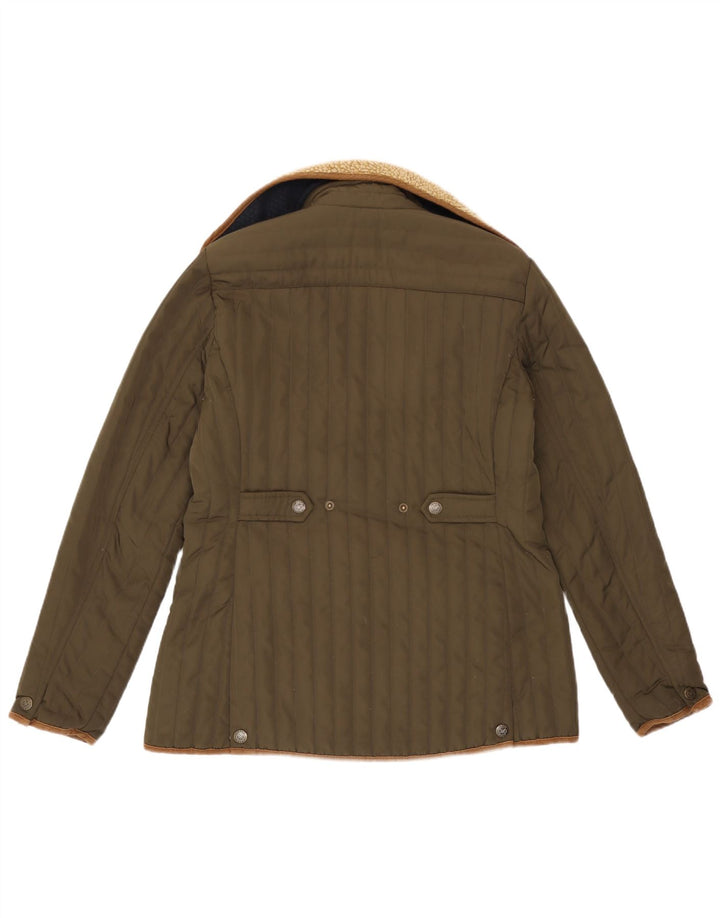 Damska ocieplana kurtka Crew Clothing UK 12, średni khaki, poliester