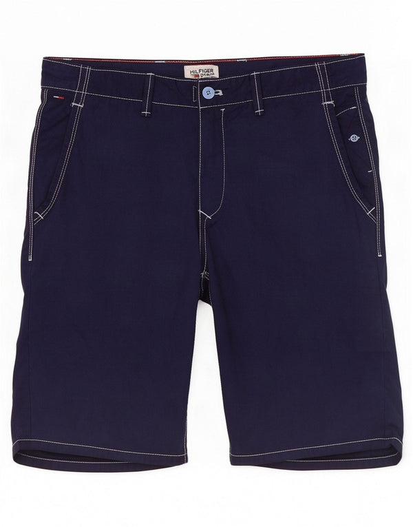 Męskie spodenki Chino Tommy Hilfiger W34, duże, granatowe, bawełniane