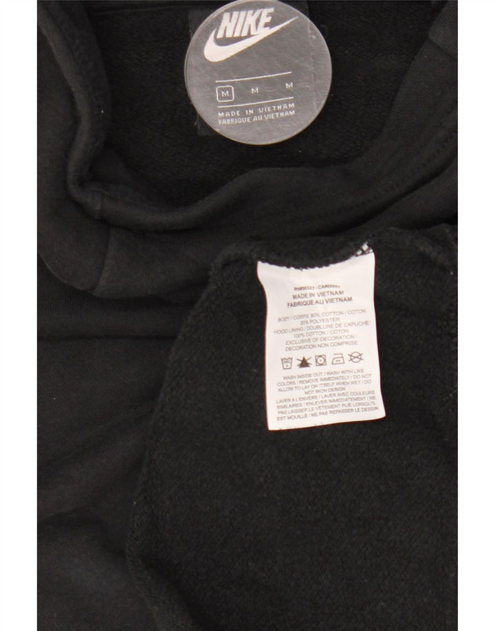 Damski sweter oversize z kapturem Nike UK 14, średni czarny, bawełniany