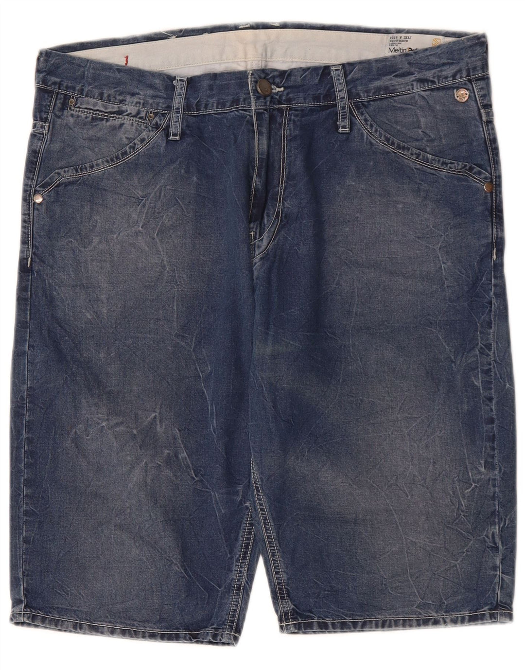 Męskie spodenki jeansowe Meltin' Pot W36, duże, niebieskie, bawełniane