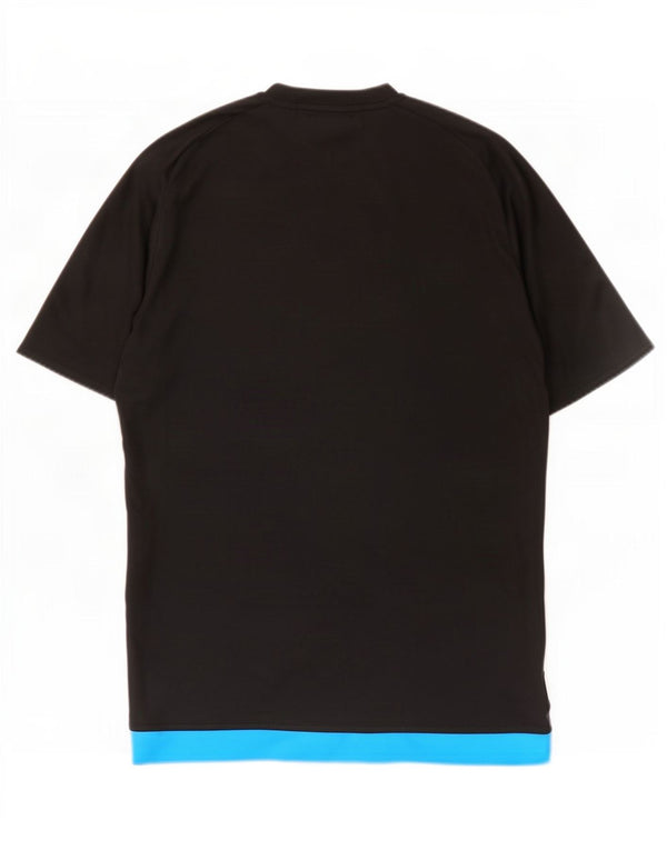 Adidas Mens Climalite T-Shirt Top Small Black Colourblock Polyester