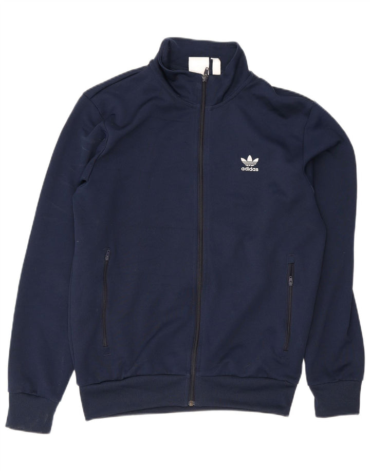 Adidas Męska bluza dresowa, średnia granatowa, poliester