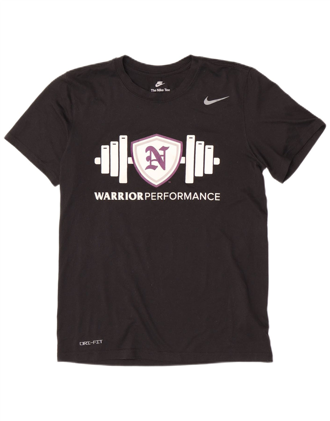 Męski T-shirt z grafiką Nike Dri Fit, mały, czarny poliester