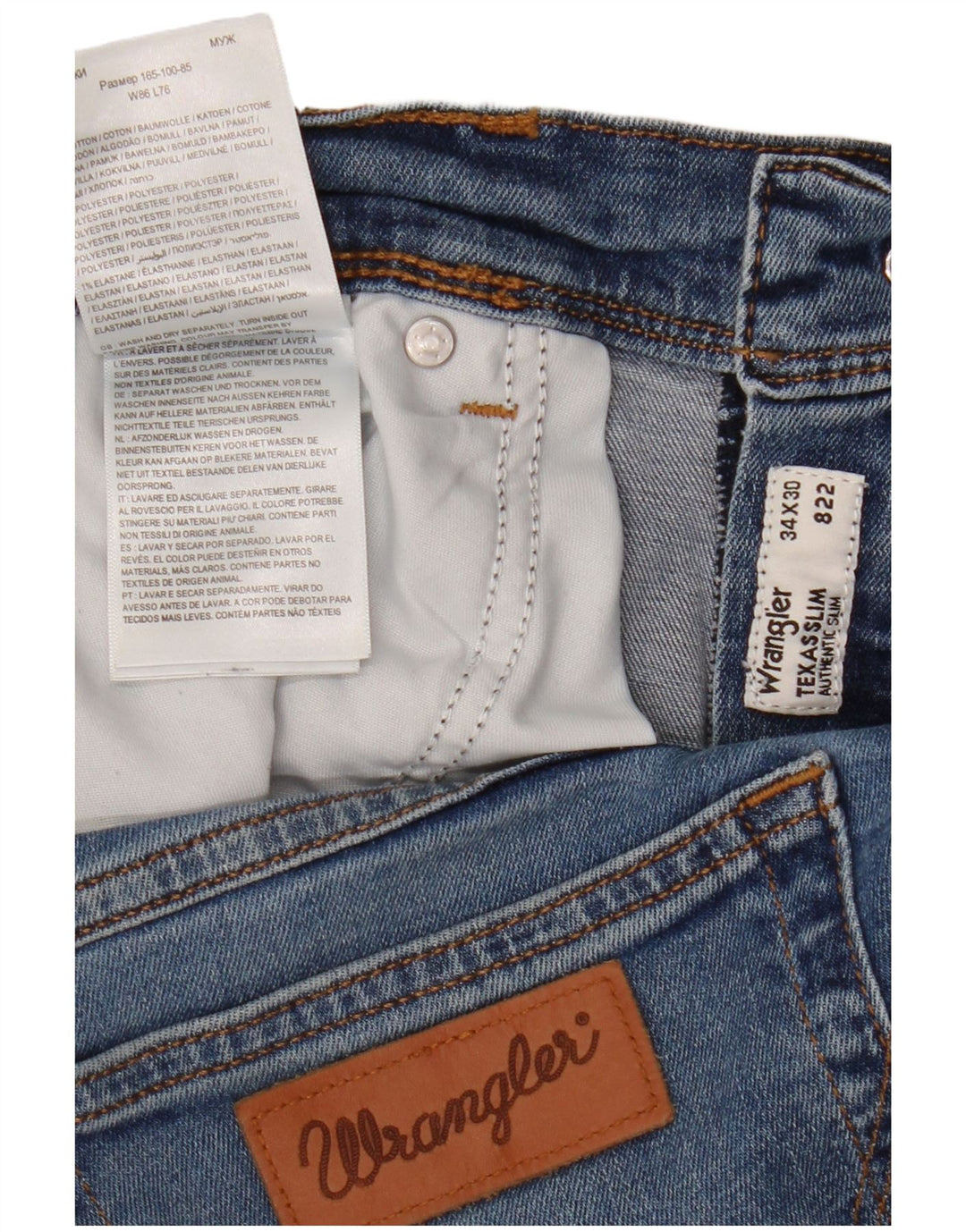 Męskie jeansy Wrangler W34 L30 Niebieskie bawełniane
