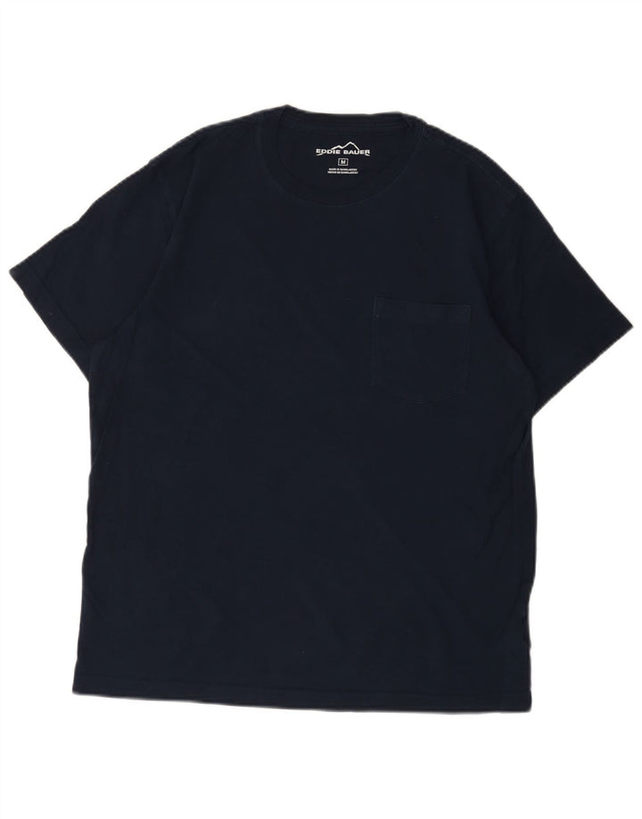 T-shirt męski EDDIE BAUER, średni, granatowy, bawełniany