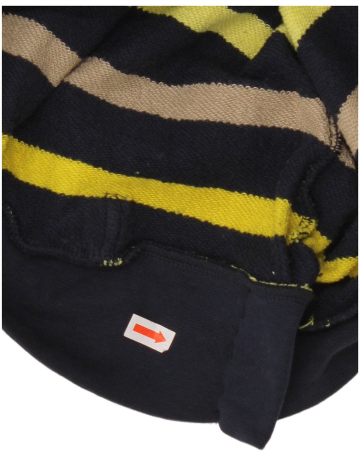 Męski sweter z kapturem ADIDAS, duży, wielokolorowy, bawełniany w paski