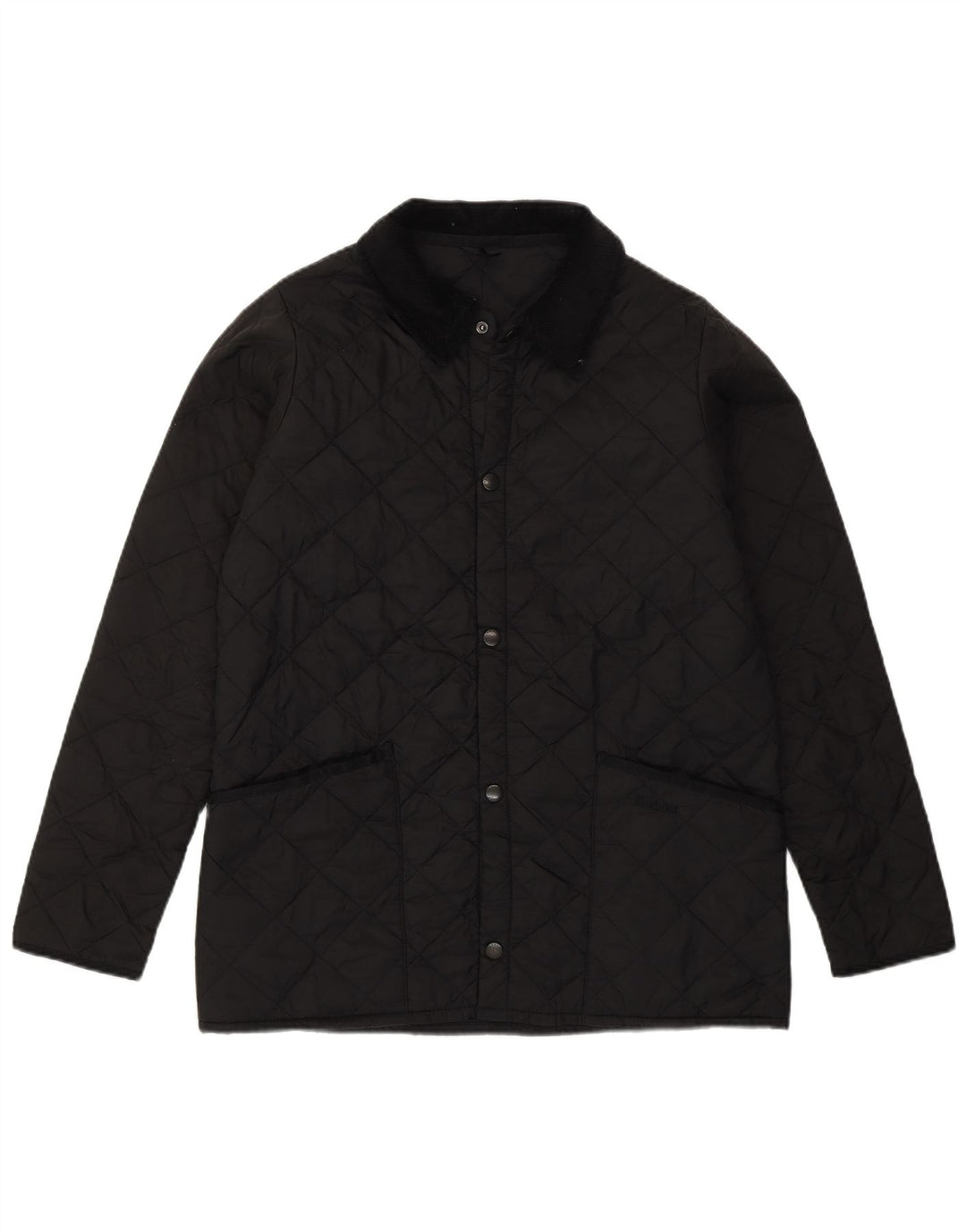 Pikowana kurtka chłopięca Barbour 12-13 lat XL, czarna, poliester