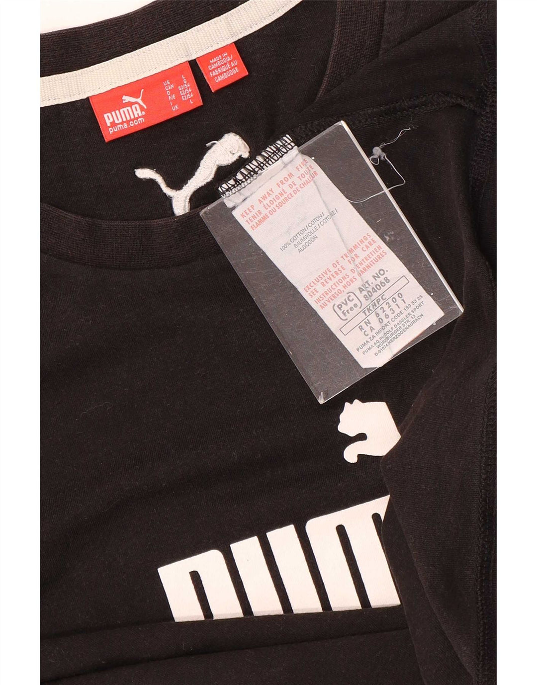 Męski T-shirt Puma z grafiką, duży, brązowy, bawełniany