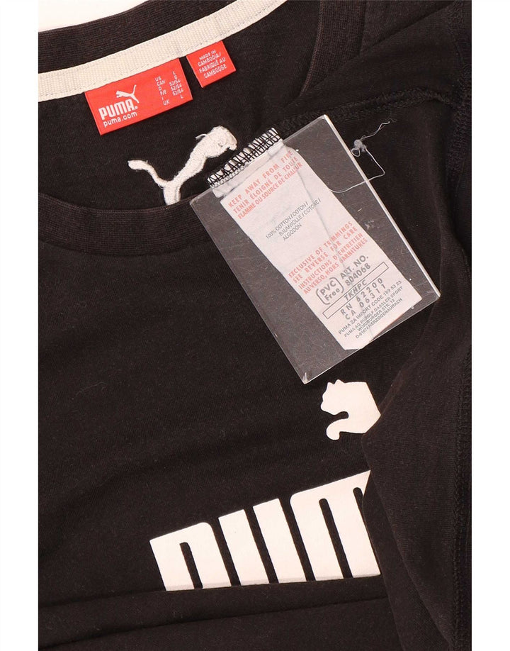 Męski T-shirt Puma z grafiką, duży, brązowy, bawełniany