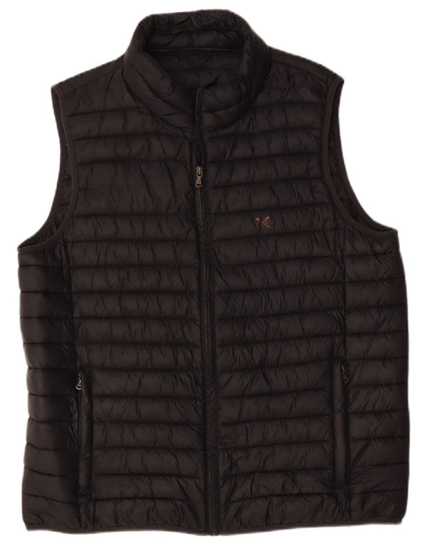 Męska wyściełana kamizelka Crew Clothing UK 42 XL, granatowa, nylonowa