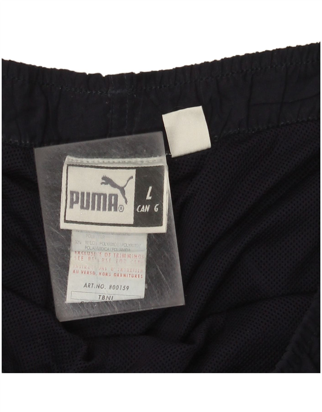 Damskie spodnie dresowe Puma UK 16, duże, granatowe, poliestrowe