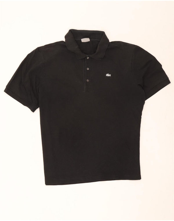 Męska koszulka polo Lacoste, rozmiar 8, 3XL, czarna, bawełniana