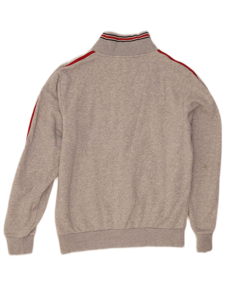 Damska kurtka dresowa Ellesse UK 10, mała, szara, nakrapiana bawełna