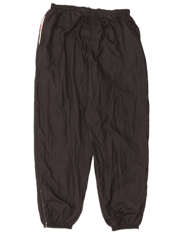 Męskie spodnie dresowe w stylu vintage Joggers UK 44/46, duży czarny poliamid