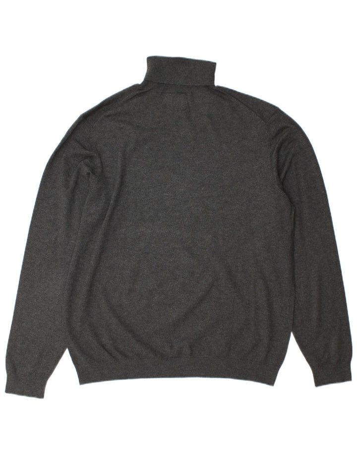 Męski sweter z golfem Zara XL, szary