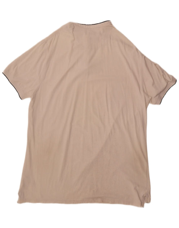 Męska koszulka polo Massimo Dutti o swobodnym kroju 2XL, biała bawełna