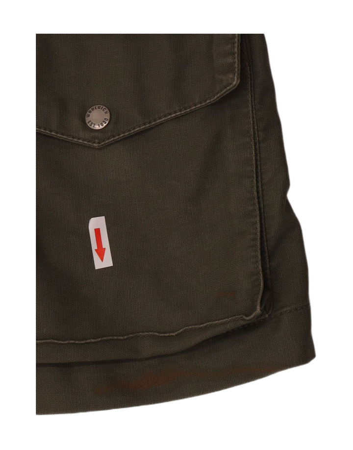 Męska kurtka wojskowa Woolrich UK 40, duża, bawełniana khaki