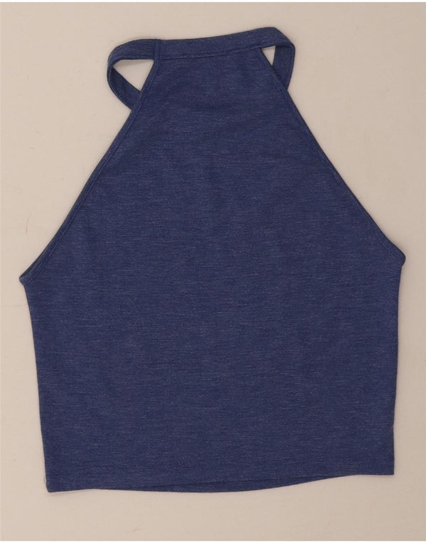 Krótki top damski Zara UK 10 Small Blue