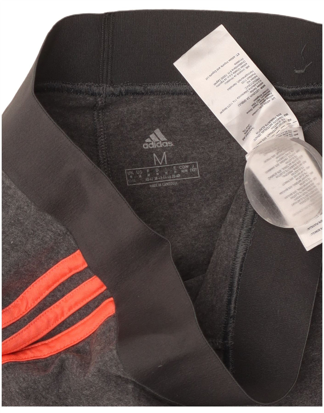 Legginsy damskie ADIDAS UK 12/14 Średnioszare, bawełniane